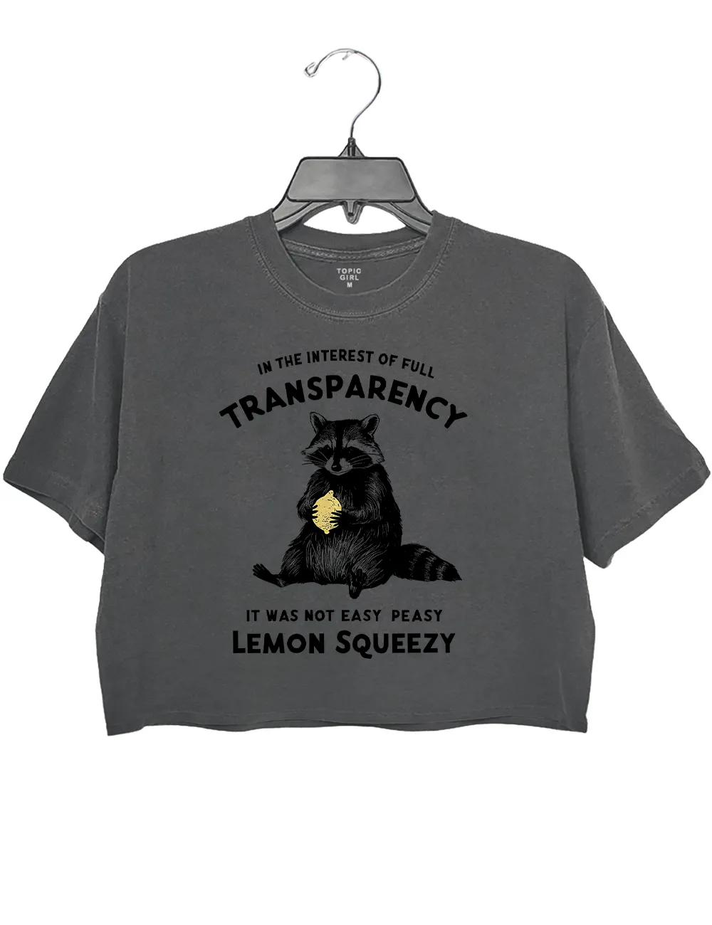 It Was Not Easy Peasy Lemon Squeezy Crop Top sold by Topic Girl