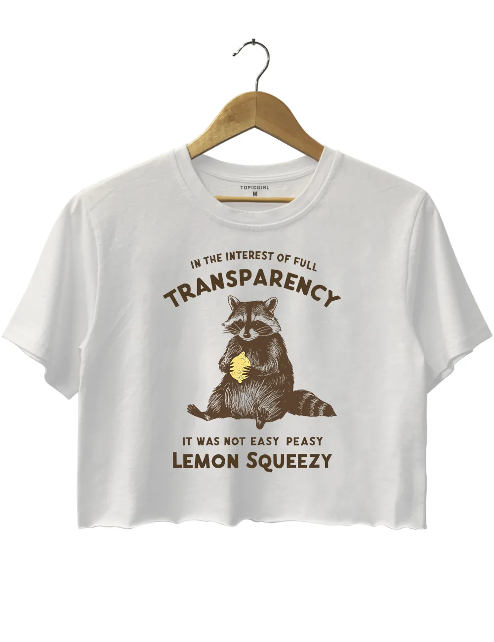 It Was Not Easy Peasy Lemon Squeezy Crop Top sold by Topic Girl product image thumbnail 2