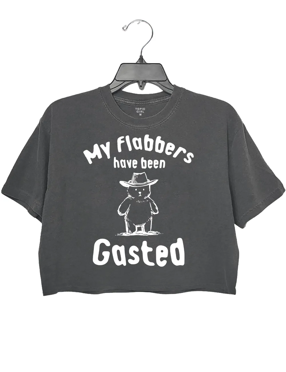 My Flabbers Have Been Gasted Crop Top sold by Topic Girl product image thumbnail 2
