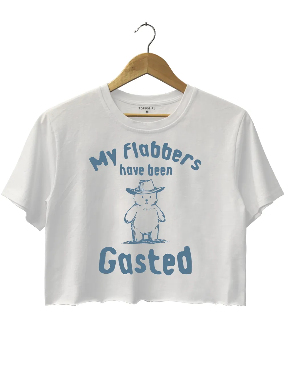 My Flabbers Have Been Gasted Crop Top sold by Topic Girl