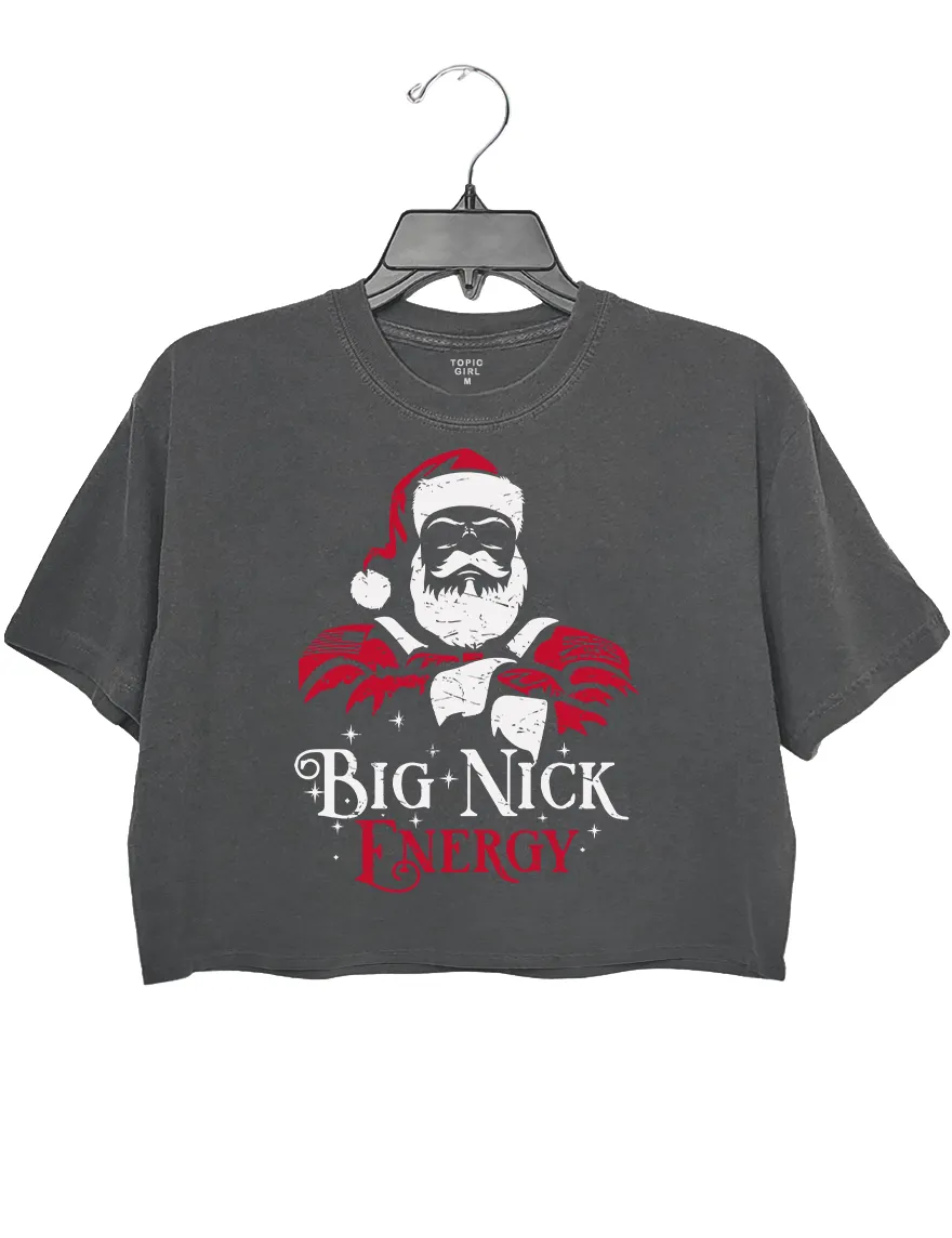 Big Nick Energy Christmas Santa Claus Crop Top sold by Topic Girl