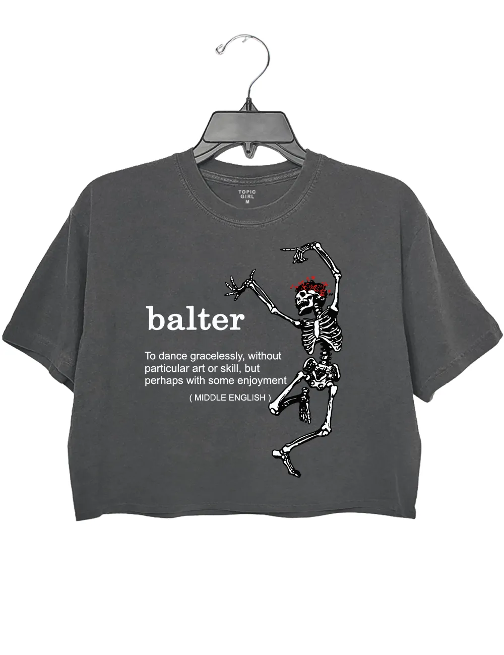 Skeleton Balter Crop Top sold by Topic Girl product image thumbnail 2