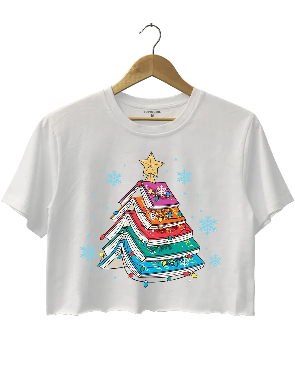 Sarah J. Maas Book Christmas Tree Crop Top sold by Topic Girl product image thumbnail 2