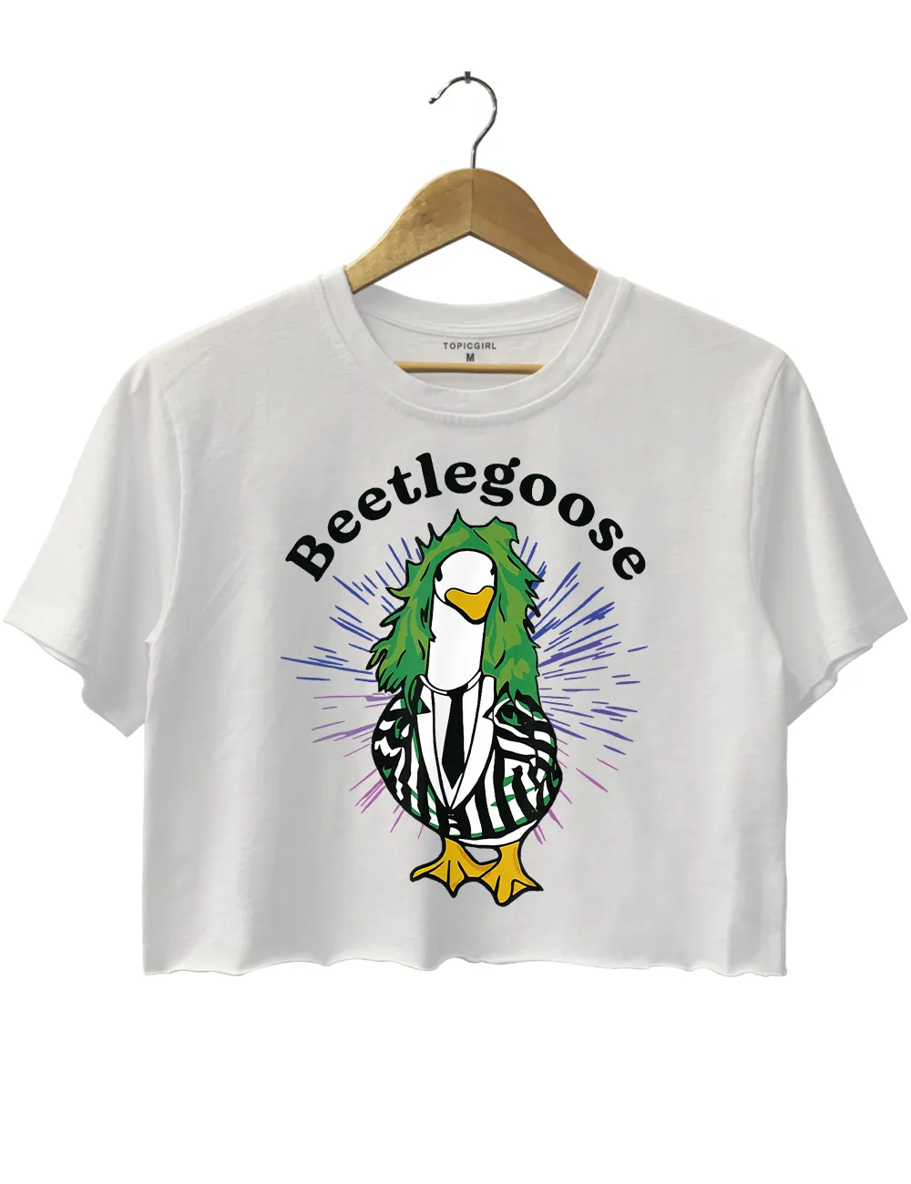 Beetlegoose Silly Goose Crop Top sold by Topic Girl product image thumbnail 2