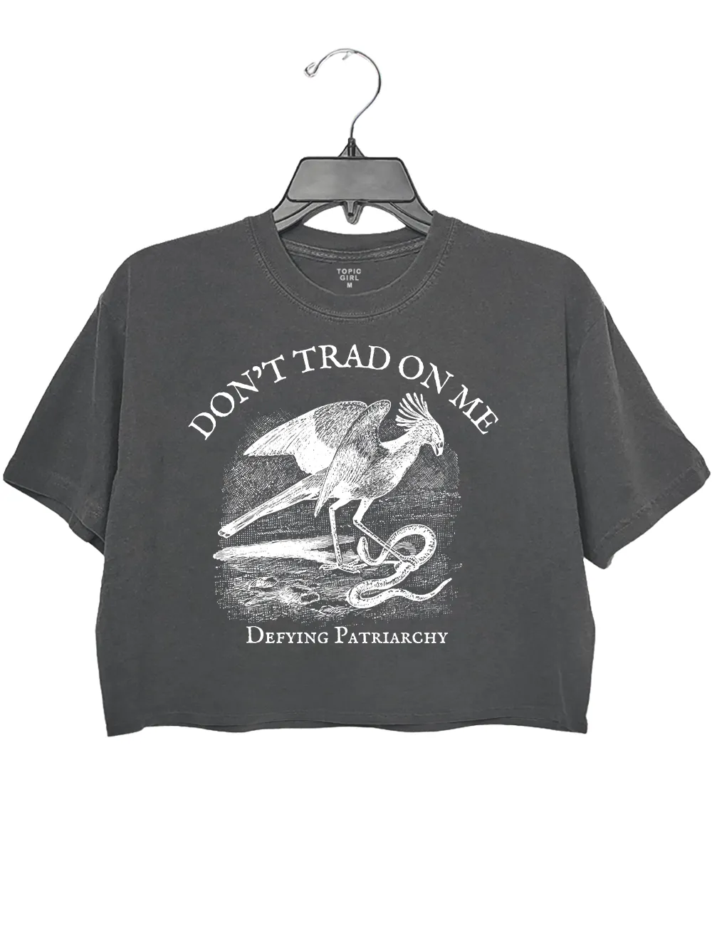 Don't Trad On Me Defying Patriarchy Crop Top sold by Topic Girl product image thumbnail 2