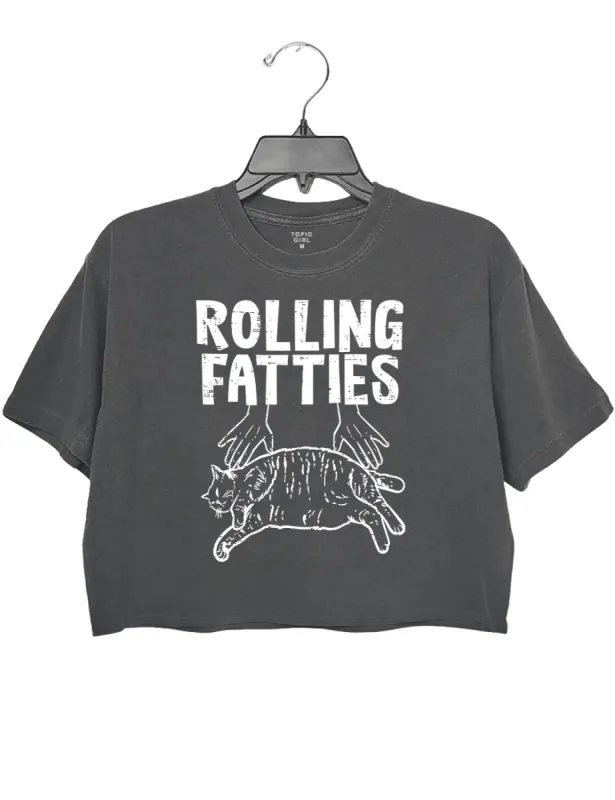 Rolling Fatties Crop Top sold by Topic Girl