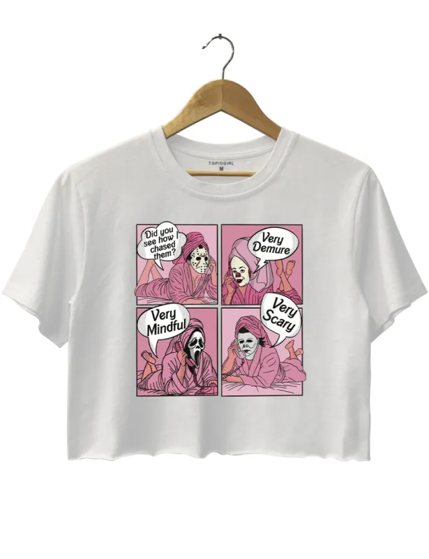 Very Demure Very Mindful Very Scary Crop Top sold by Topic Girl