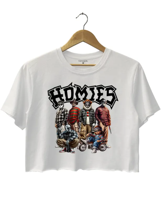 Chicano Homies Thug Life Crop Top sold by Topic Girl