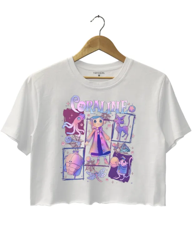 Coraline Spooky Movie Crop Top sold by Topic Girl