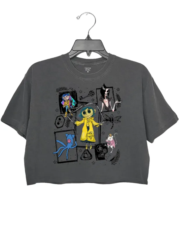 Spooky Coraline Crop Top sold by Topic Girl