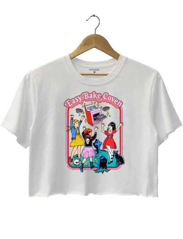 Easy Bake Coven 90s Horror Movie Crop Top sold by Topic Girl