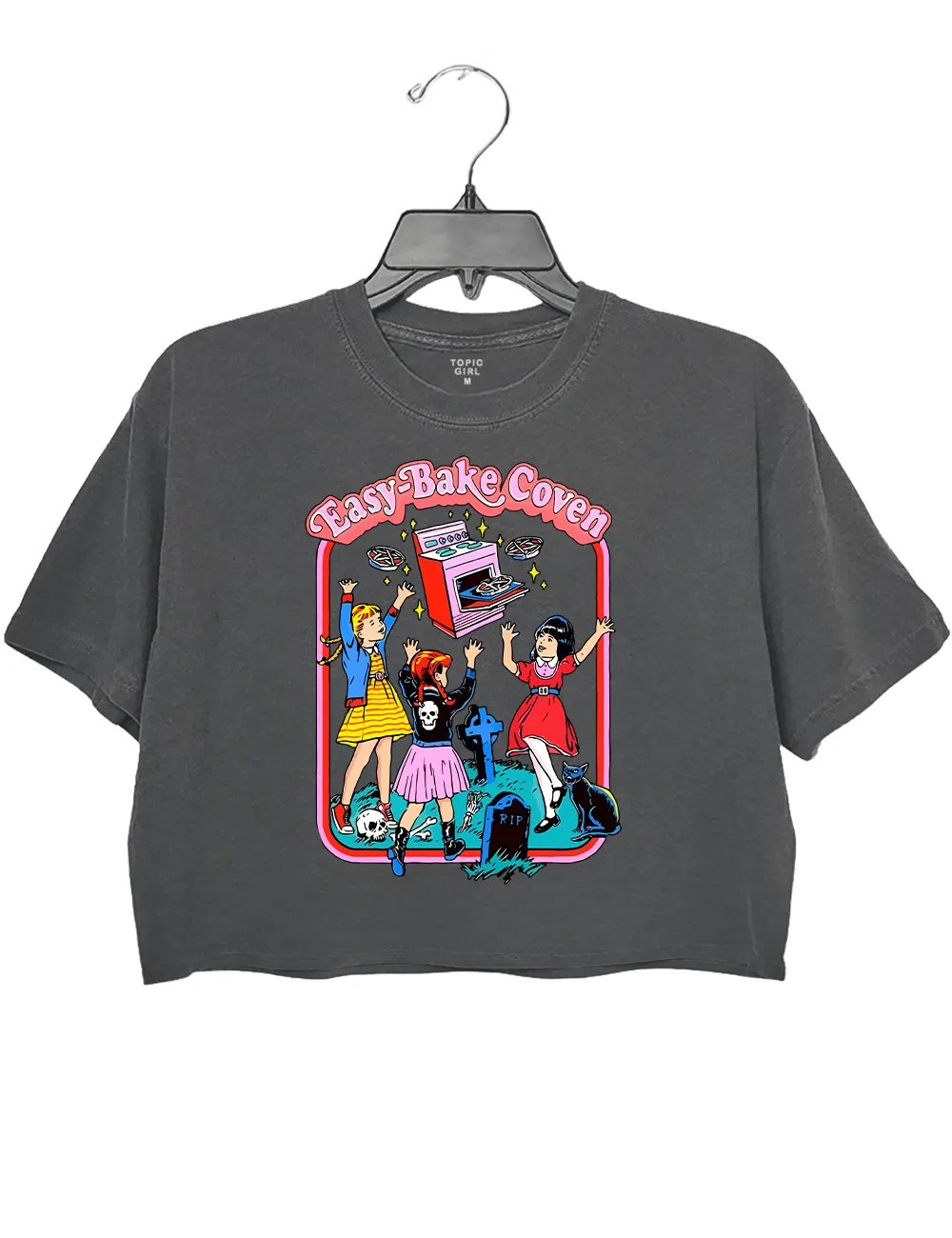 Easy Bake Coven 90s Horror Movie Crop Top sold by Topic Girl product image thumbnail 2