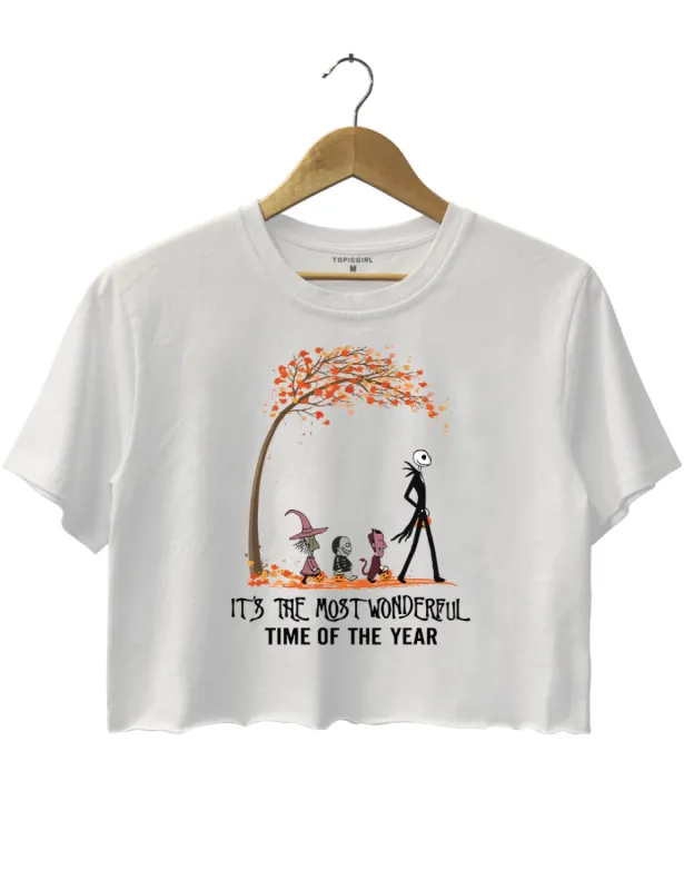 It's The Most Wonderful Time Of The Year Halloween Crop Top sold by Topic Girl