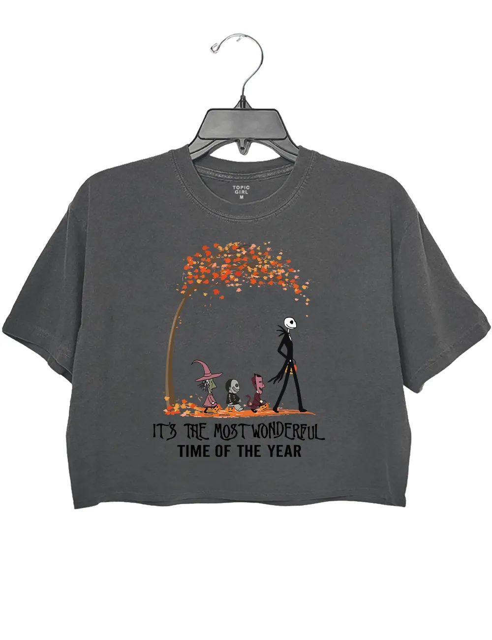 It's The Most Wonderful Time Of The Year Halloween Crop Top sold by Topic Girl product image thumbnail 2