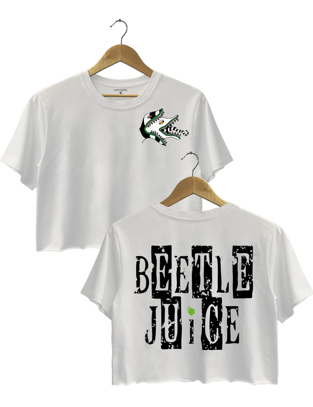 Beetlejuice Pocket Crop Top sold by Topic Girl product image thumbnail 4