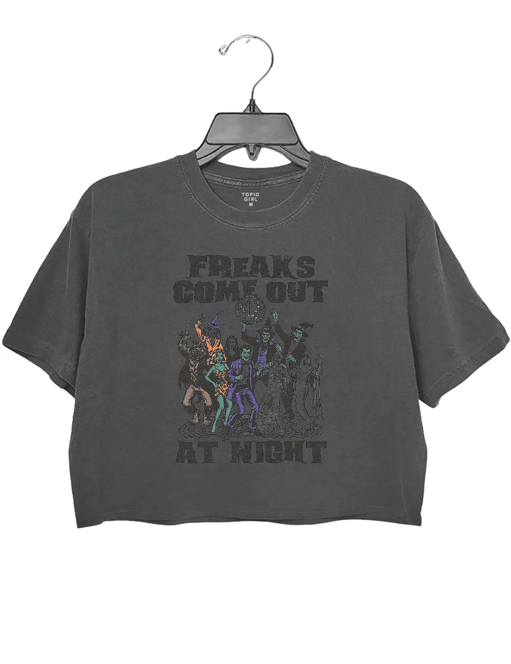 Freaks Come Out at Night Crop Top sold by Topic Girl product image thumbnail 2