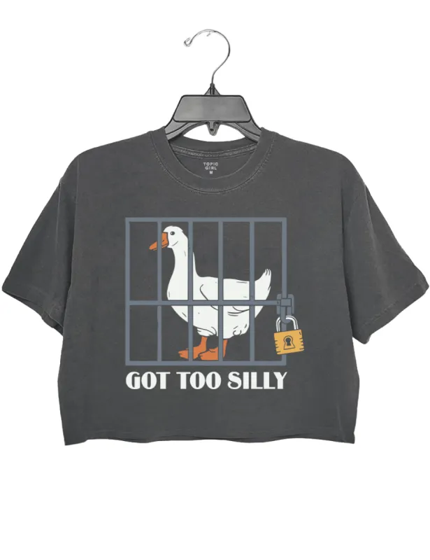 Got Too Silly Crop Top sold by Topic Girl