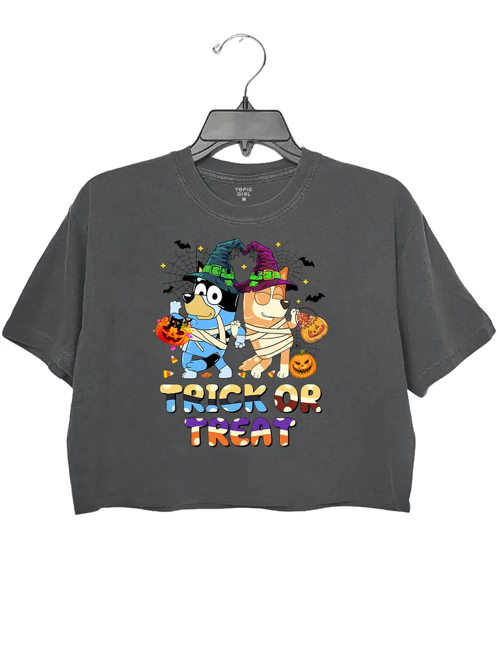 Trick Or Treat Bluey Halloween Crop Top sold by Topic Girl