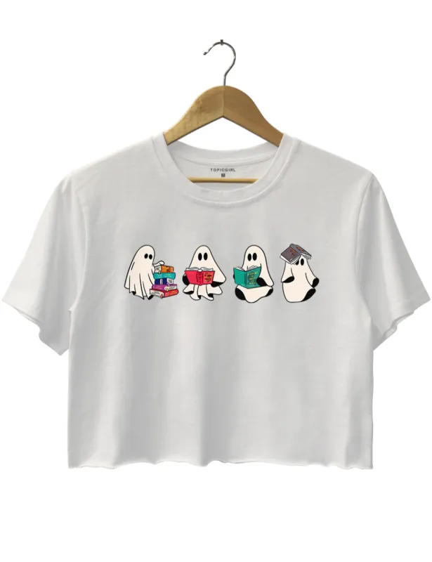 Acotar Ghost SJM Book Reader Crop Top sold by Topic Girl