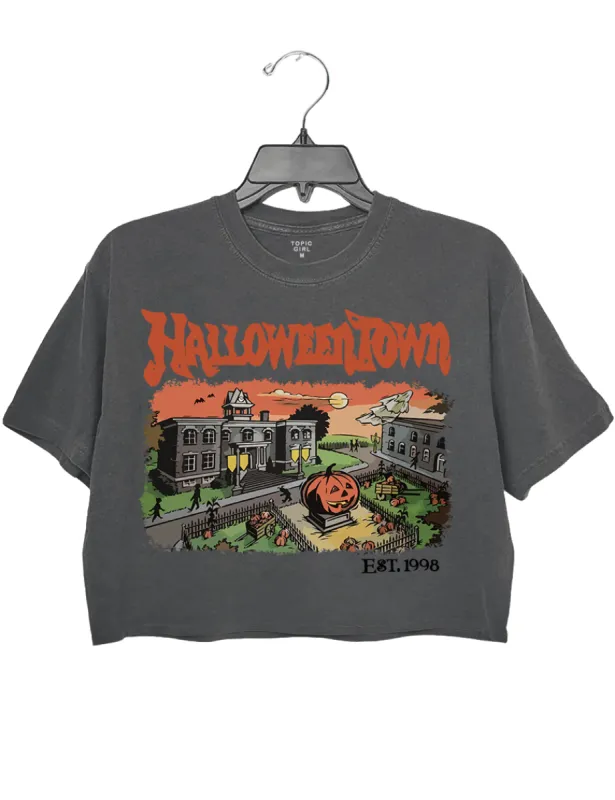 Halloween Town Est 1998 Crop Top sold by Topic Girl