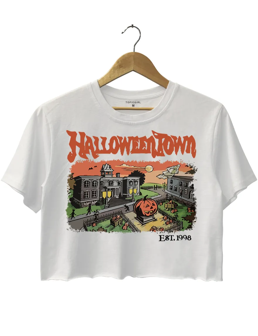 Halloween Town Est 1998 Crop Top sold by Topic Girl product image thumbnail 2