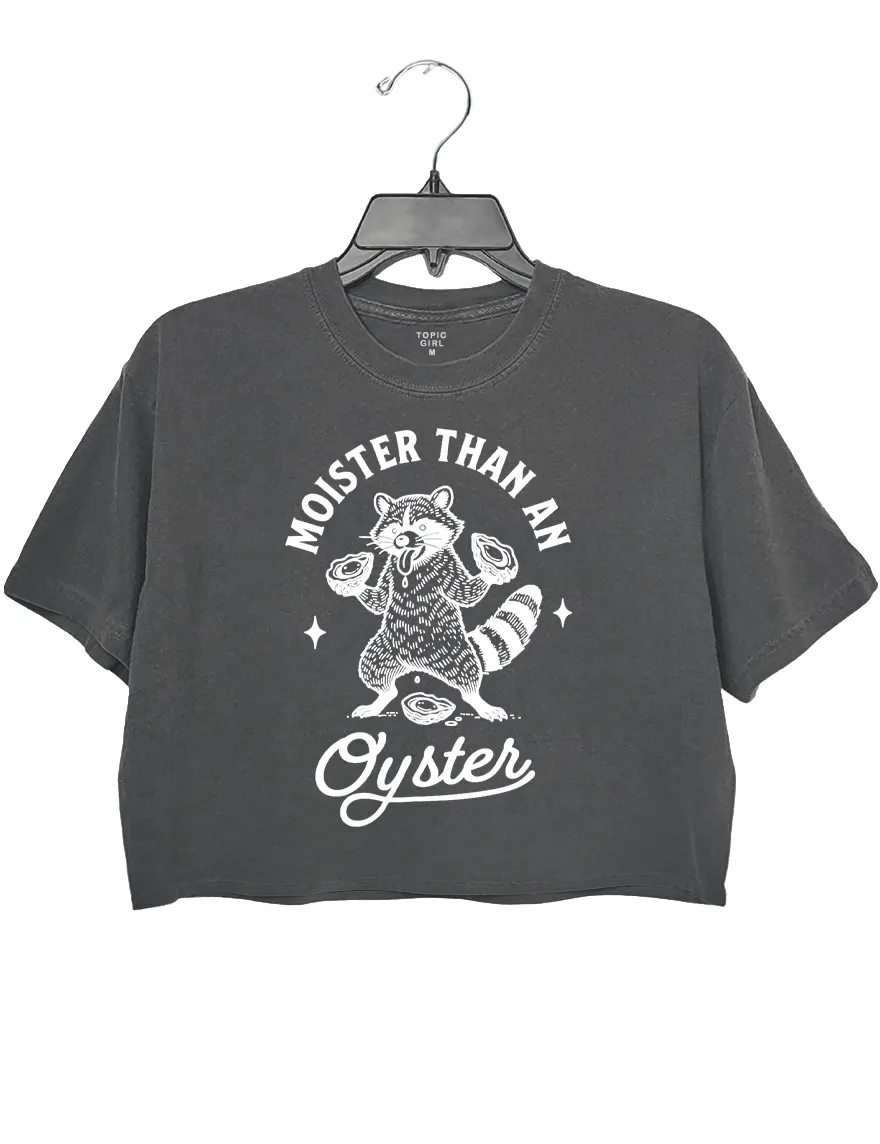 Moister Than An Oyster Crop Top sold by Topic Girl product image thumbnail 2