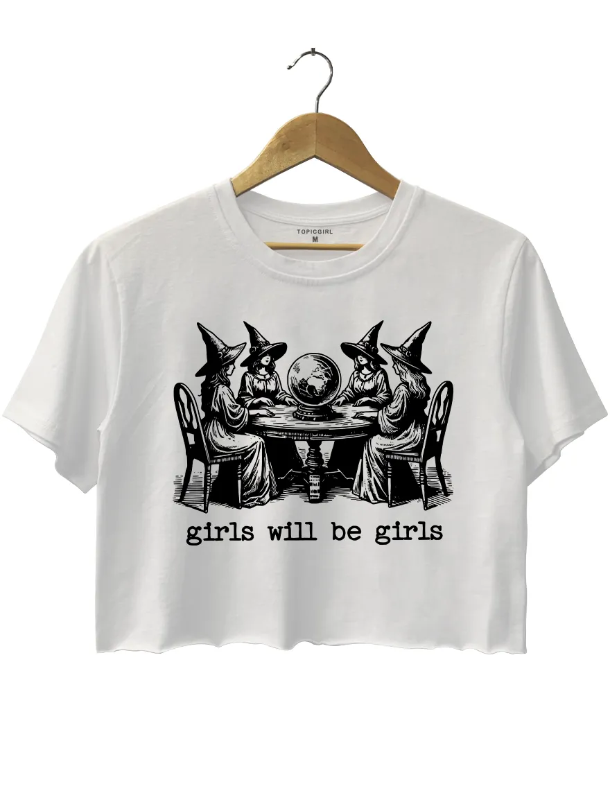 Female Power Girls Will Be Girls Witches Crop Top sold by Topic Girl product image thumbnail 2