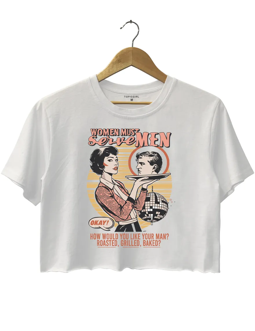 How Would You Like You Men Crop Top sold by Topic Girl product image thumbnail 2