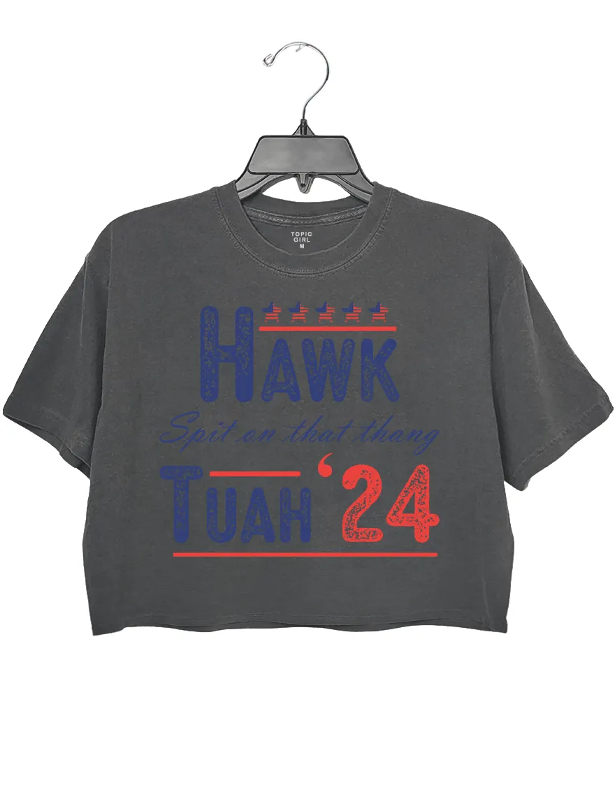 Spit On That Thang Hawk Tuah 24 Crop Top sold by Topic Girl product image thumbnail 2