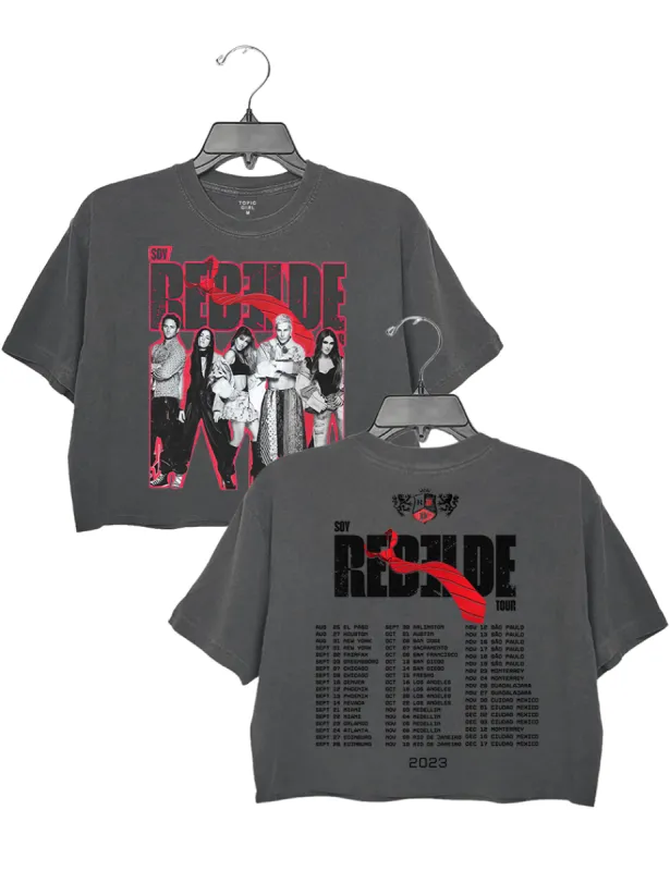 Soy RBD Tour 2023 Crop Top sold by Topic Girl