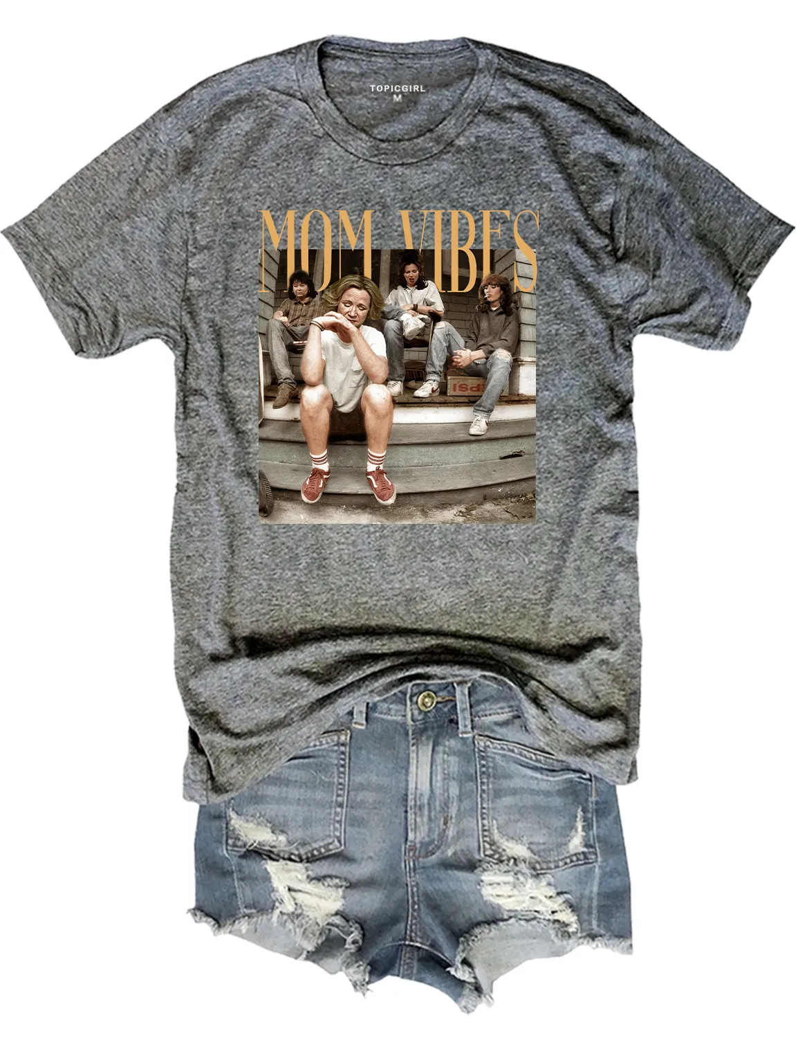 The Golden Girls Mom Vibes Crop Top sold by Topic Girl product image thumbnail 3