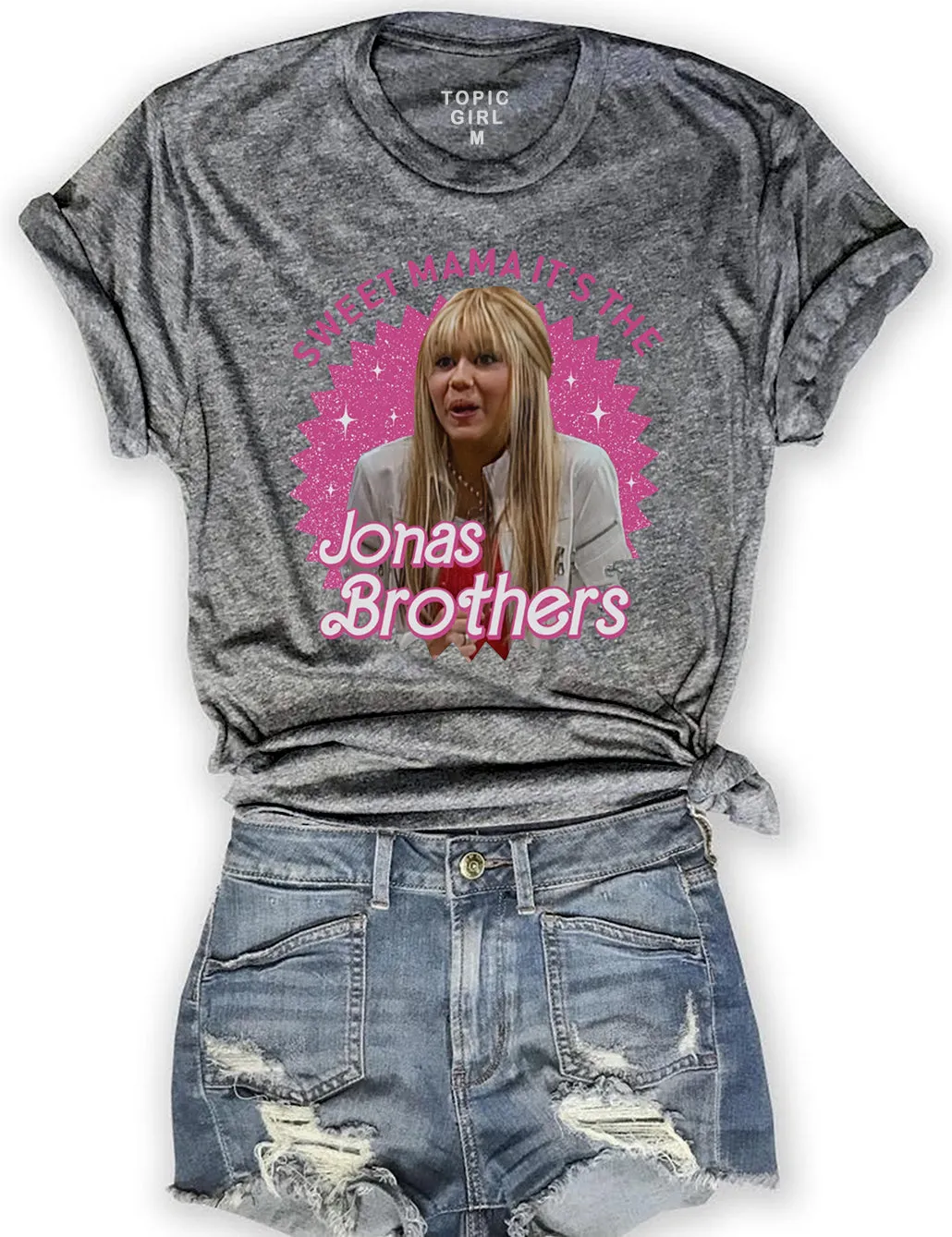 Sweet Mama It's The Jonas Brothers Crop Top sold by Topic Girl product image thumbnail 4