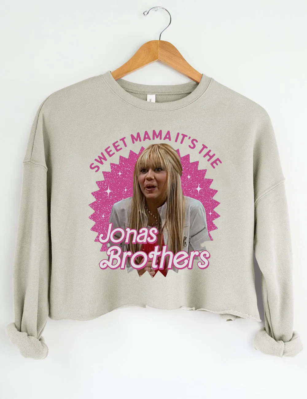 Sweet Mama It's The Jonas Brothers Crop Top sold by Topic Girl product image thumbnail 5