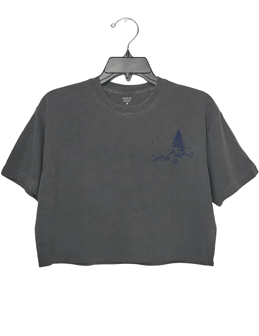No City Lights Just Camp Fire Nights Crop Top sold by Topic Girl product image thumbnail 5