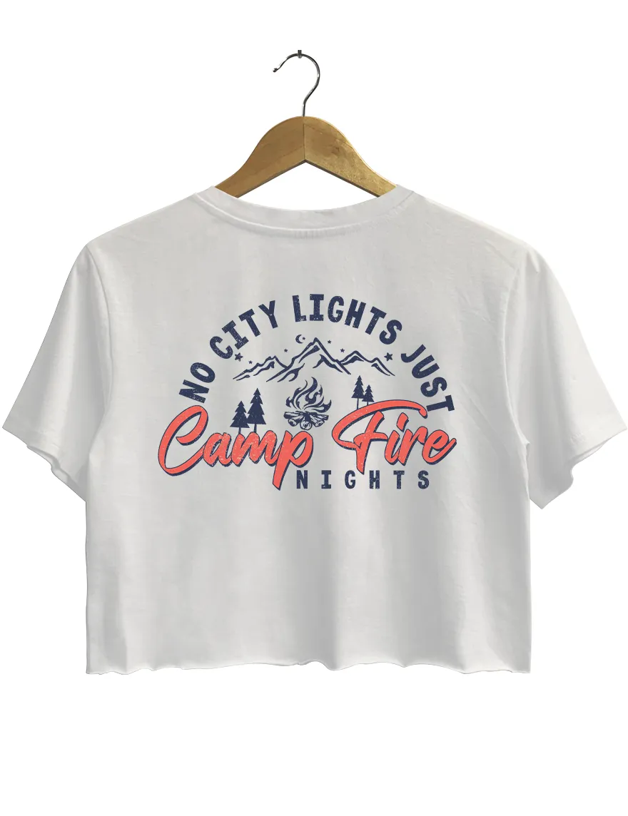 No City Lights Just Camp Fire Nights Crop Top sold by Topic Girl product image thumbnail 3