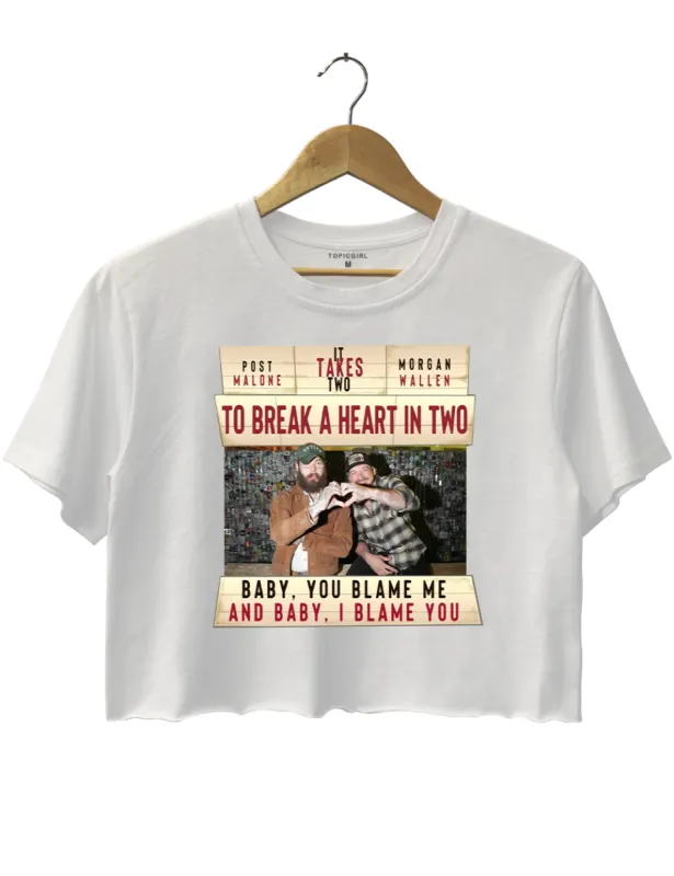 Morgan Post I Had Some Help Crop Top sold by Topic Girl