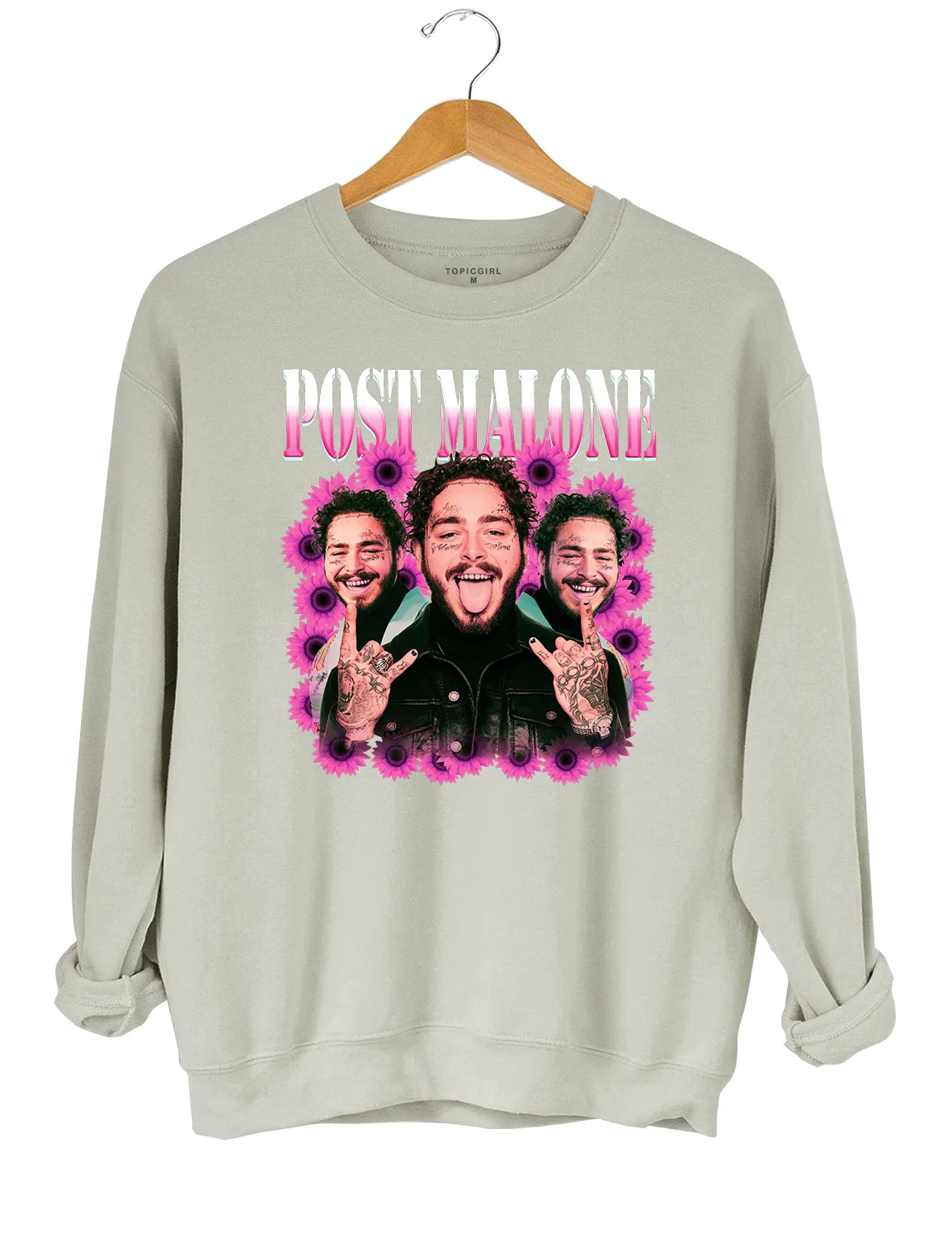 Post Malone Crop Top sold by Topic Girl product image thumbnail 4