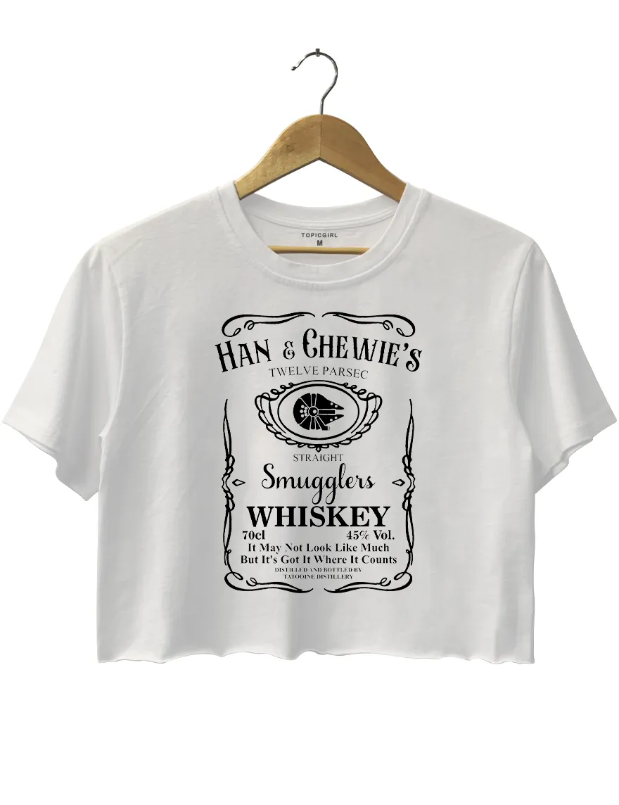 Han & Chewie's 12 Parsec Smugglers Whiskey Crop Top sold by Topic Girl product image thumbnail 2