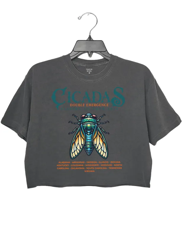 Cicadas Double Emergence Eastern US Tour 2024 Crop Top sold by Topic Girl