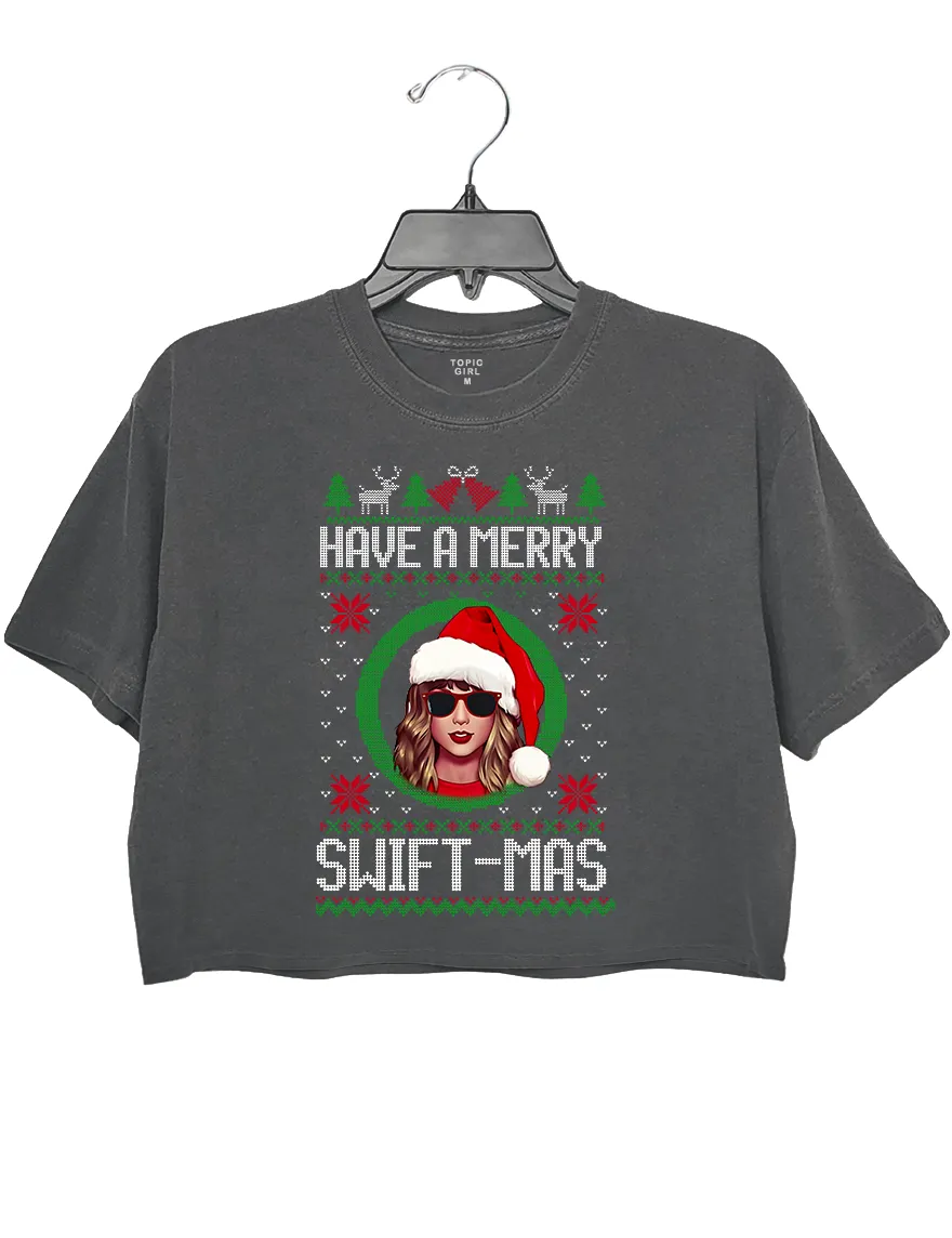Have A Merry Swiftmas Crop Top sold by Topic Girl