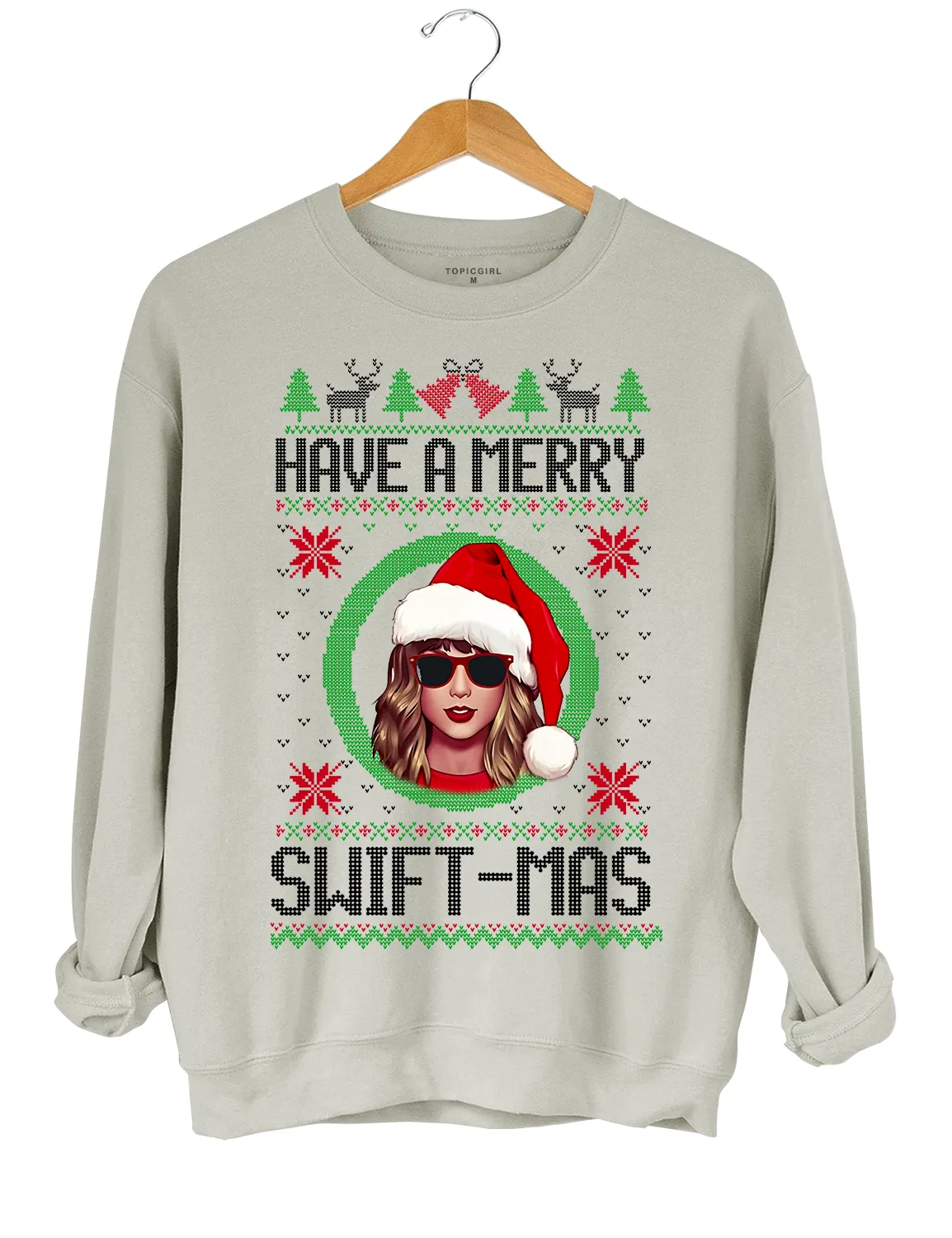 Have A Merry Swiftmas Crop Top sold by Topic Girl product image thumbnail 4