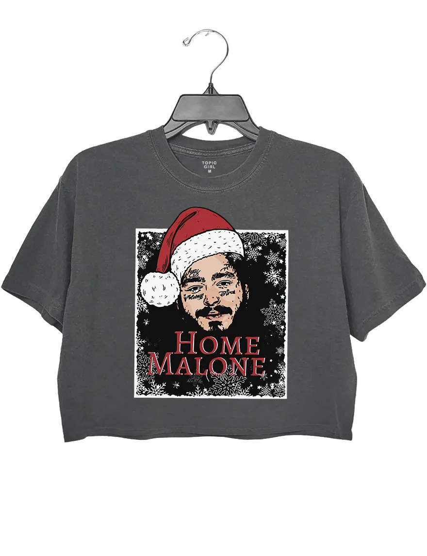 Home Malone Christmas Crop Sweatshirt sold by Topic Girl product image thumbnail 5
