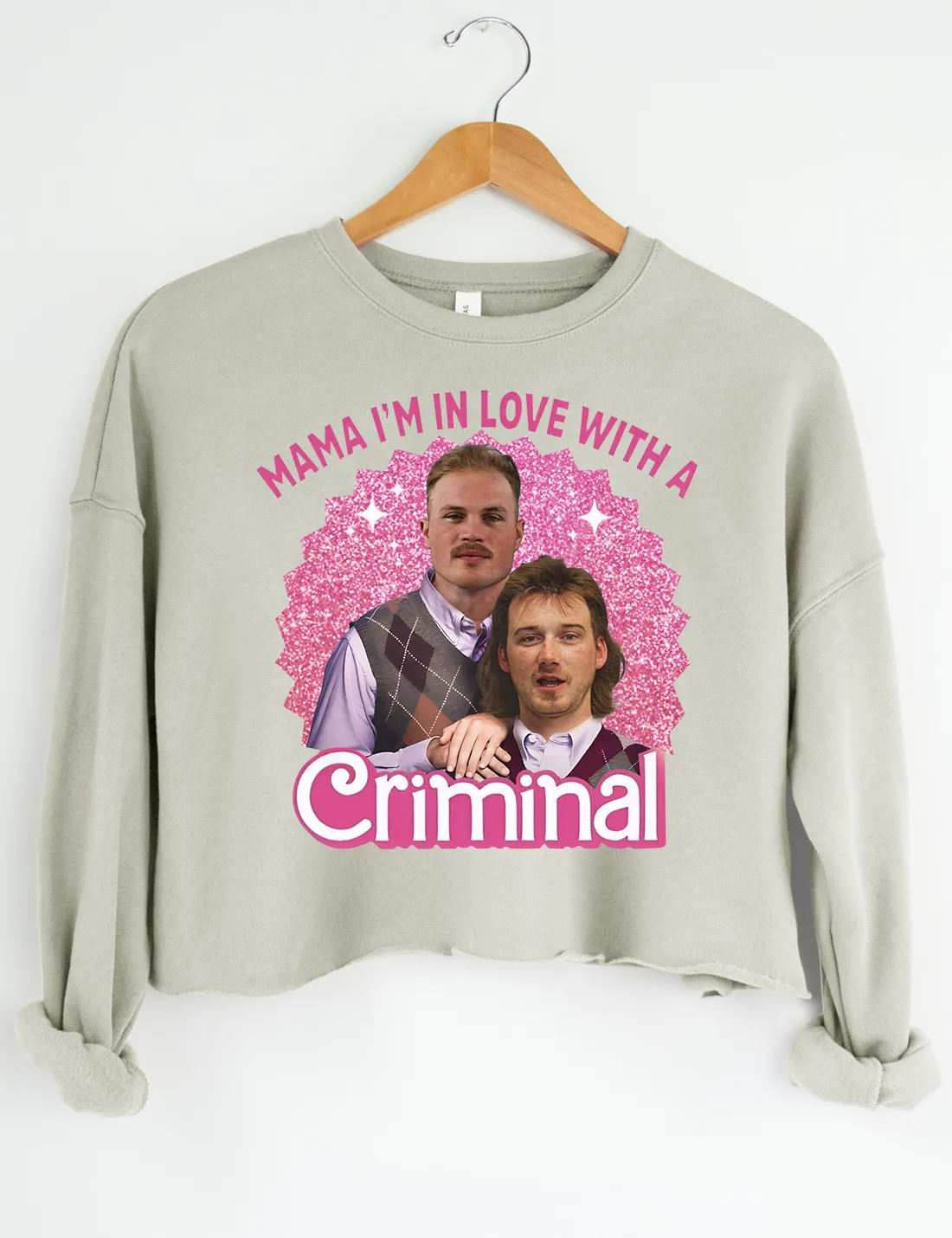 I’m In Love With A Criminal Hoodie sold by Topic Girl product image thumbnail 4