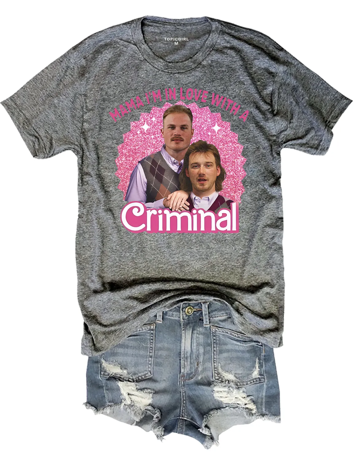 I’m In Love With A Criminal Sweatshirt sold by Topic Girl product image thumbnail 5
