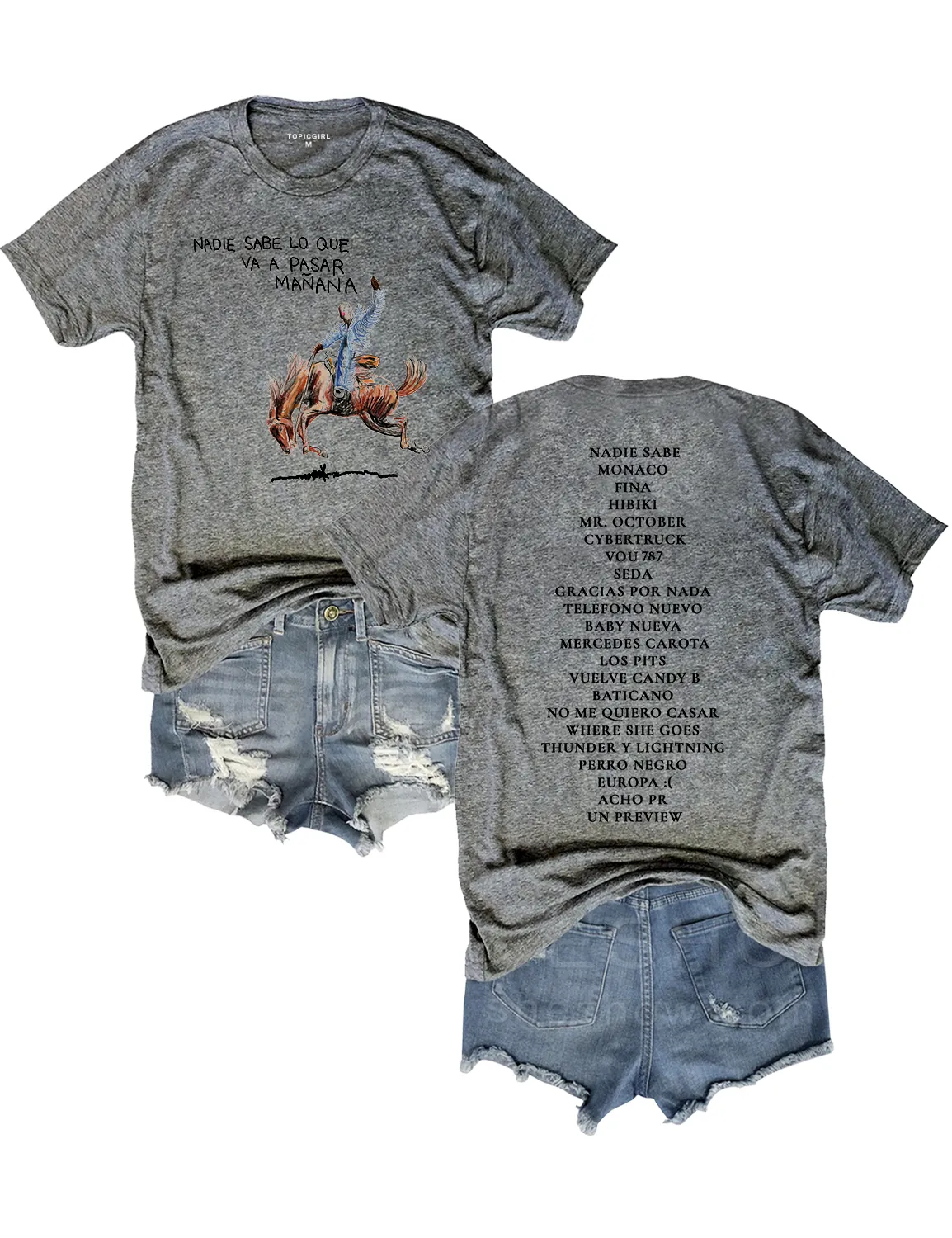 Bad Bunny New Album Crop Top sold by Topic Girl product image thumbnail 4