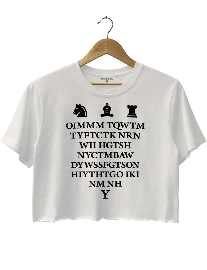 Once I Make My Move Harry Potter Chess Scene Crop Top sold by Topic Girl product image thumbnail 2