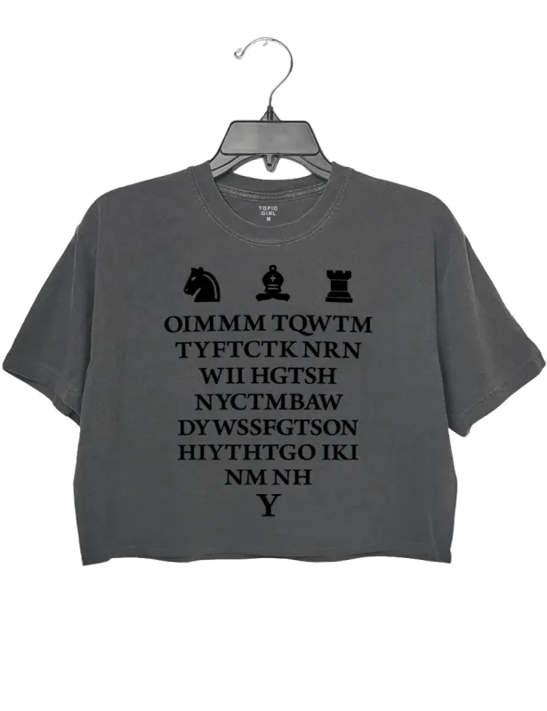 Once I Make My Move Harry Potter Chess Scene Crop Top sold by Topic Girl