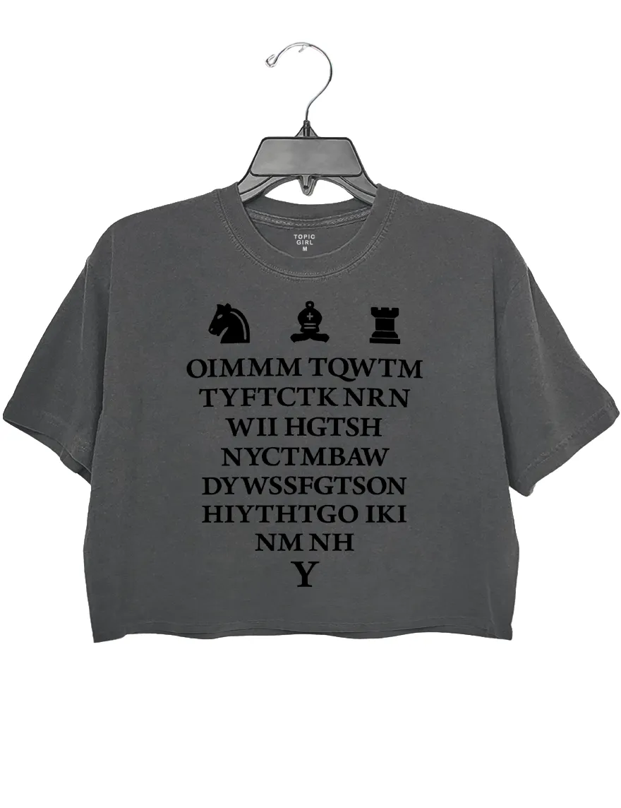 Once I Make My Move Harry Potter Chess Scene Crop Top sold by Topic Girl