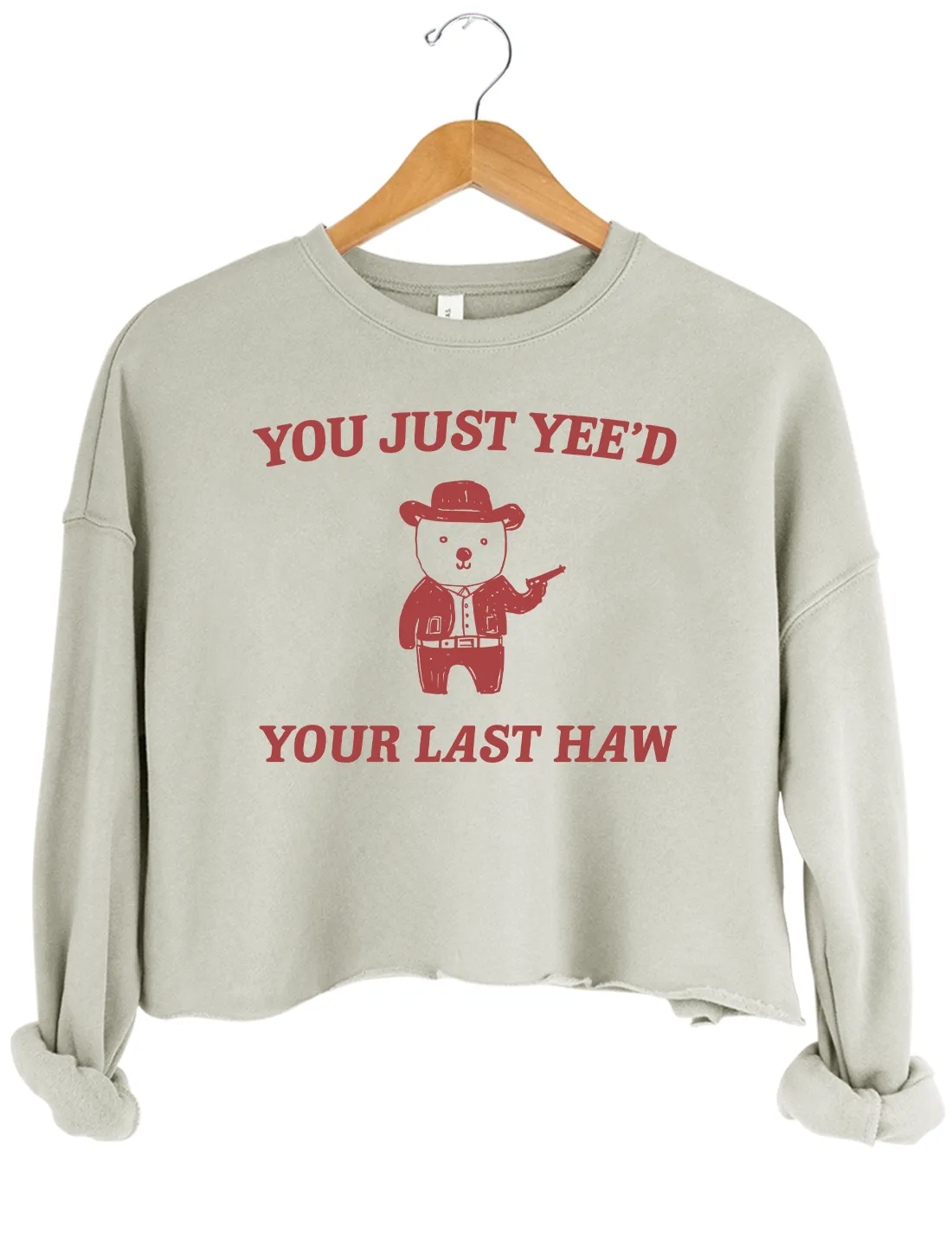 You Just Yee'd Your Last Haw Crop Top sold by Topic Girl product image thumbnail 4