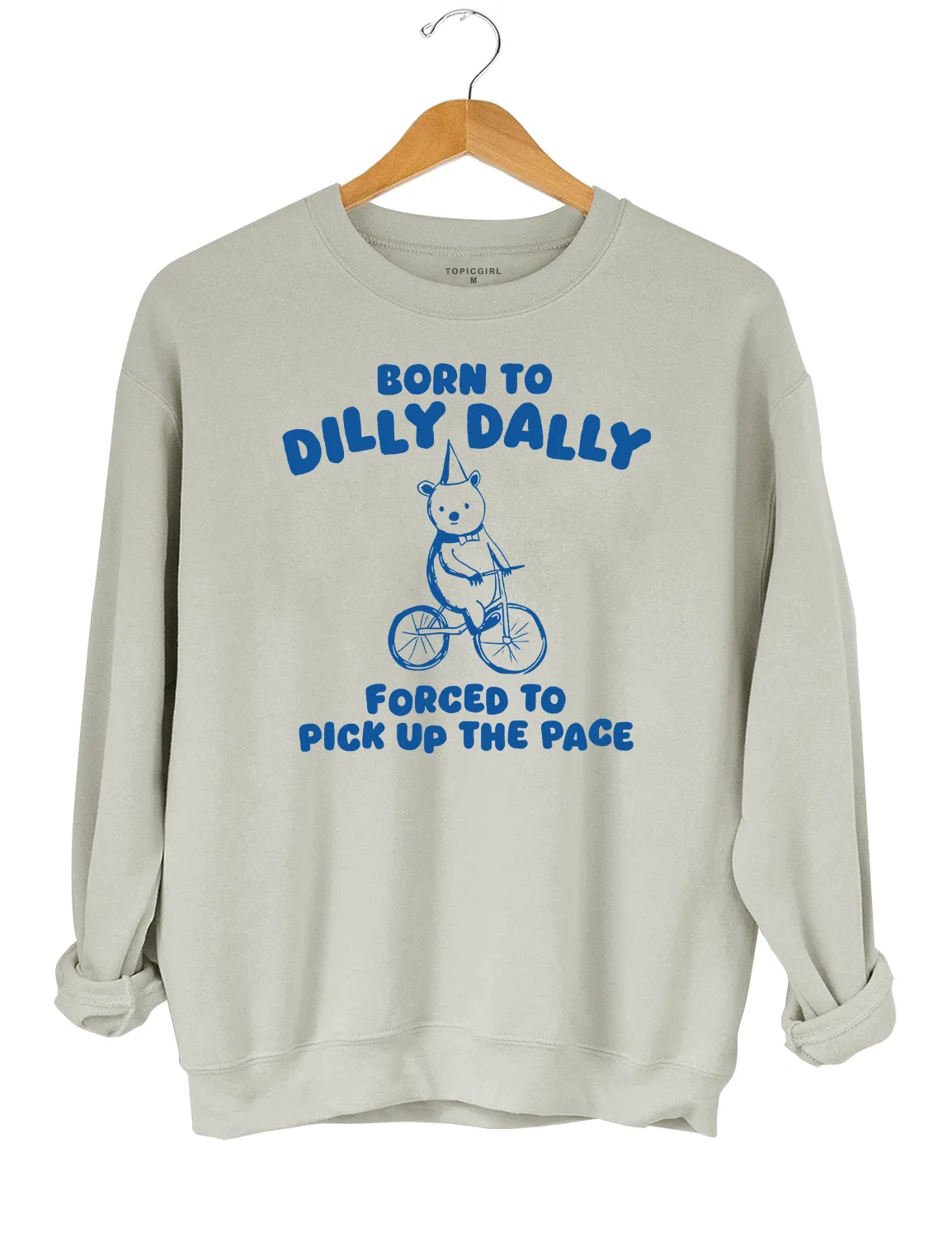 Born To Dilly Dally Forced To Pick Up To The Pace Crop Top sold by Topic Girl product image thumbnail 5